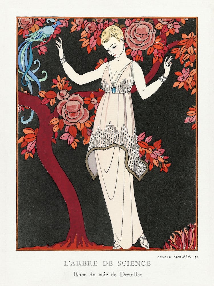 L Arbre De Science Robe Du Soir De Doeuillet (1914), George Barbier