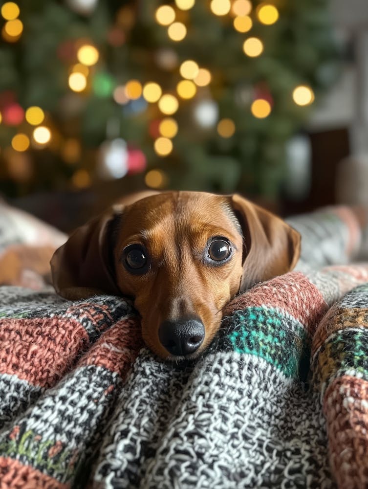 Dachshund.Generated AI. Wall 4