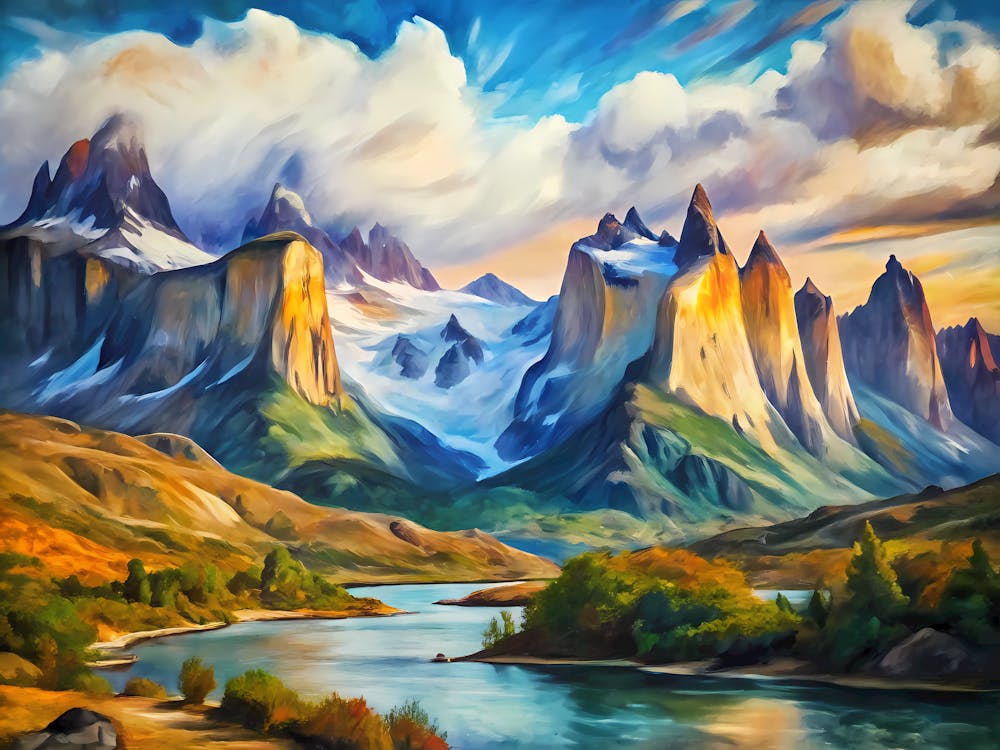 Van Gogh Torres Del Paine National Park Chile
