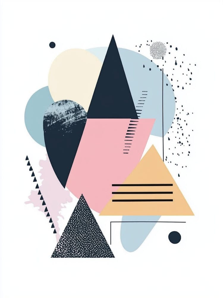 Abstract Triangles Canvas Print 3