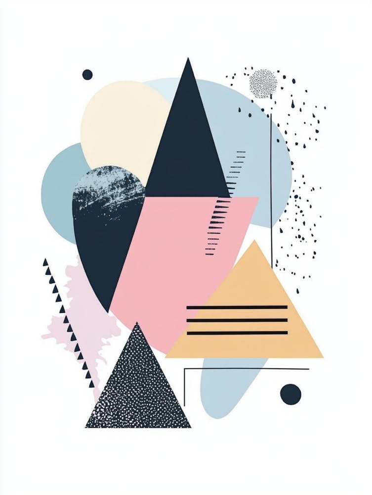 Abstract Triangles Canvas Print 3