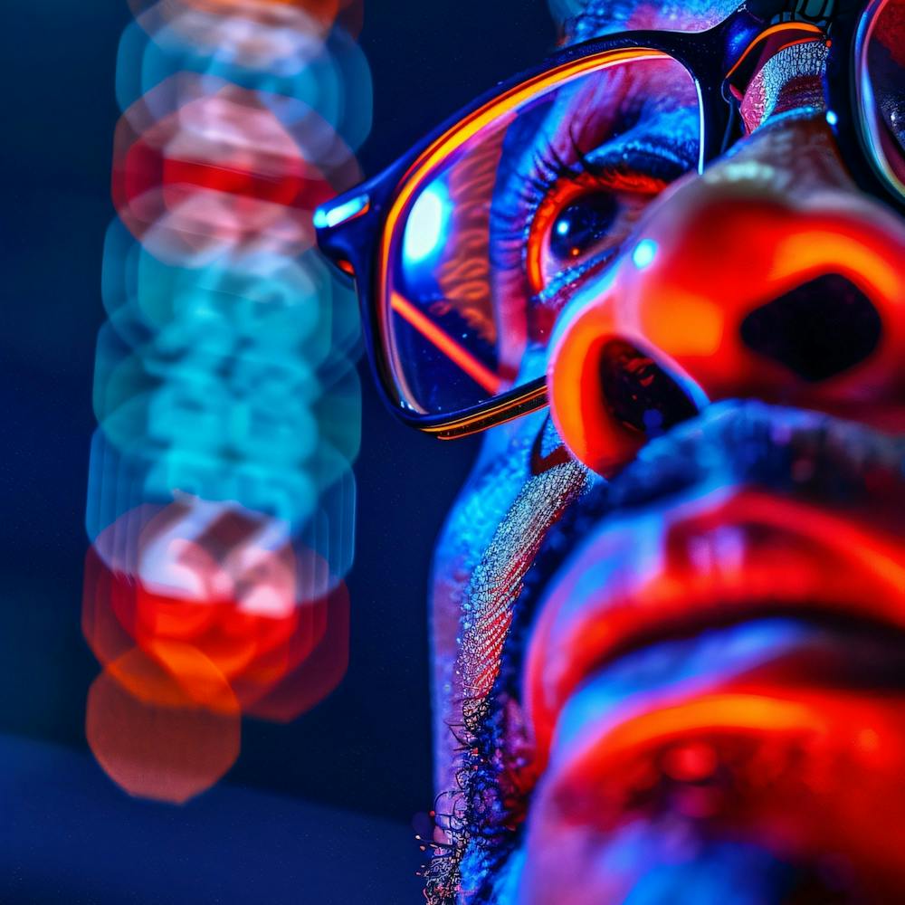 Portrait Of A Man With Glasses 4