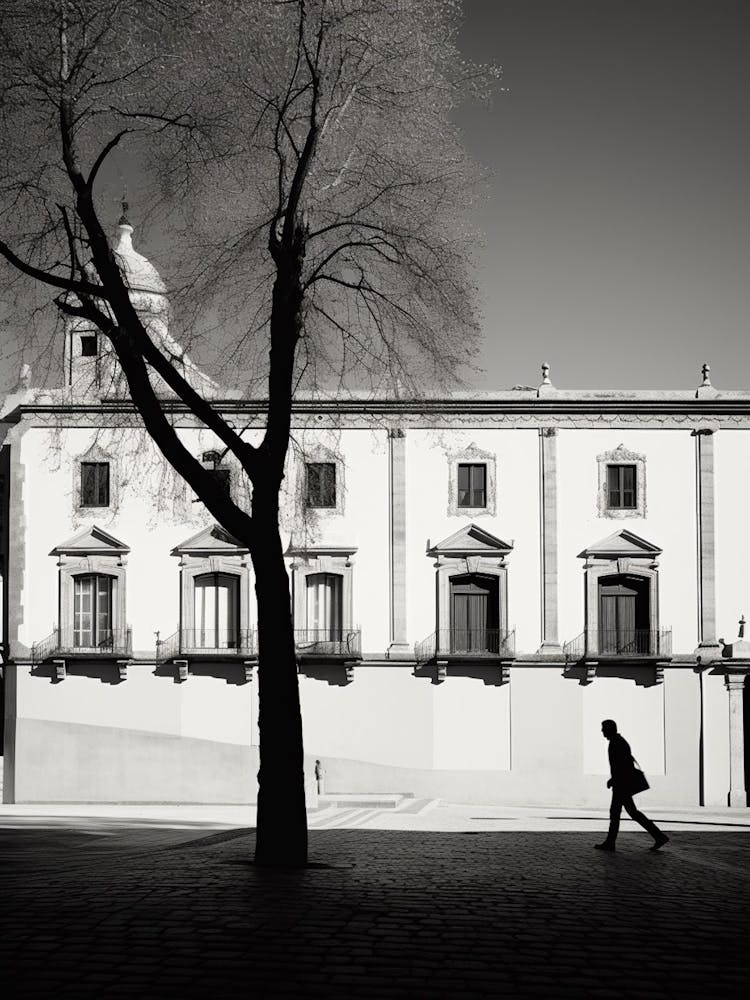 Alcala De Henares, Spain, Black And White Analogue Photography 4
