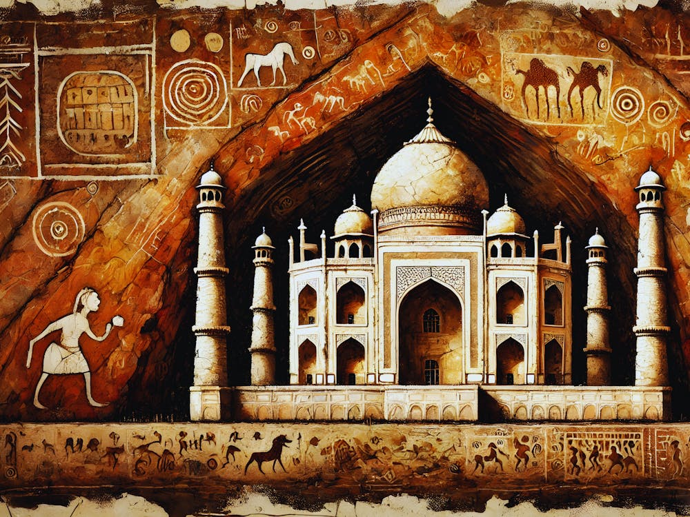 The Taj Mahal Verwandelt Ahnenfusion Der Eleganz