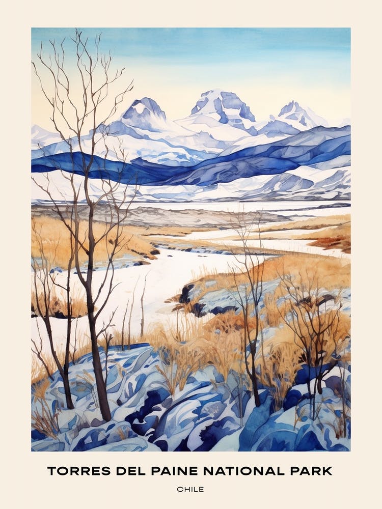 Torres Del Paine National Park Chile 2 Poster