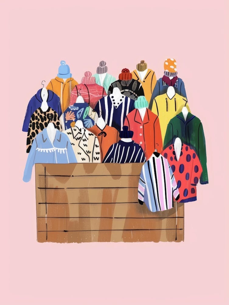 Box Full Of Clothes