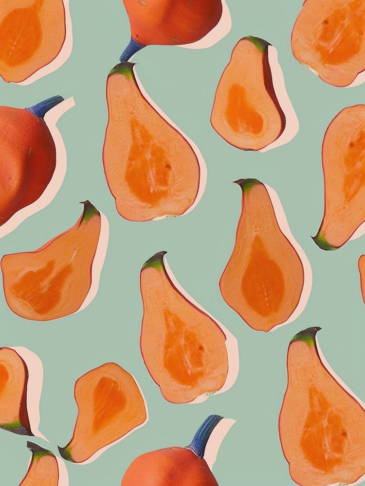 Squash Abstract Pattern Illustration 1
