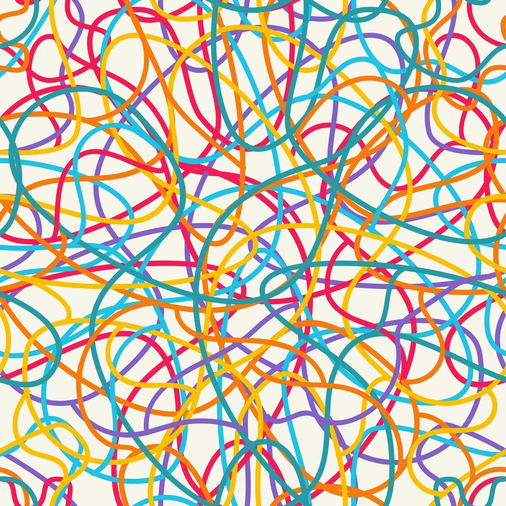 Abstract Pattern With Colorful Lines