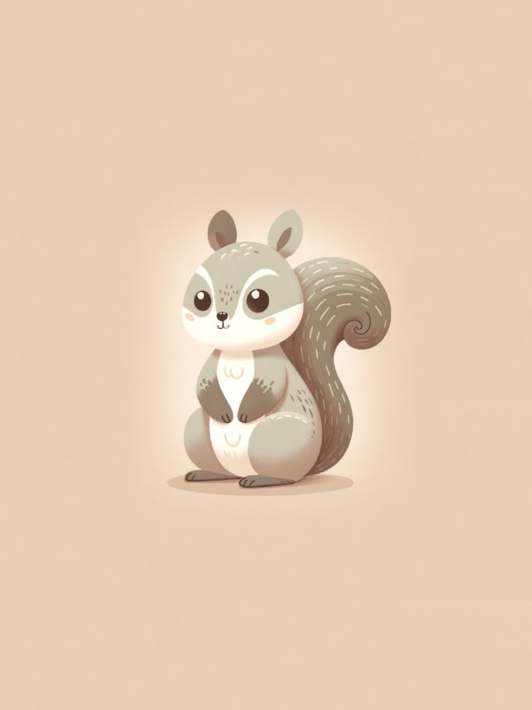 Woodland Squirrel Grey Baby Toddler