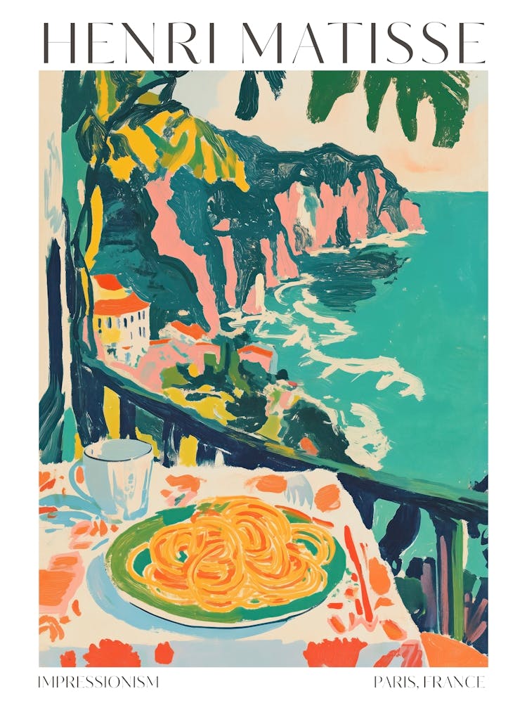 Henri Matisse Print Oranges Impressionism Dolce Vita Pasta French Decor Vintage