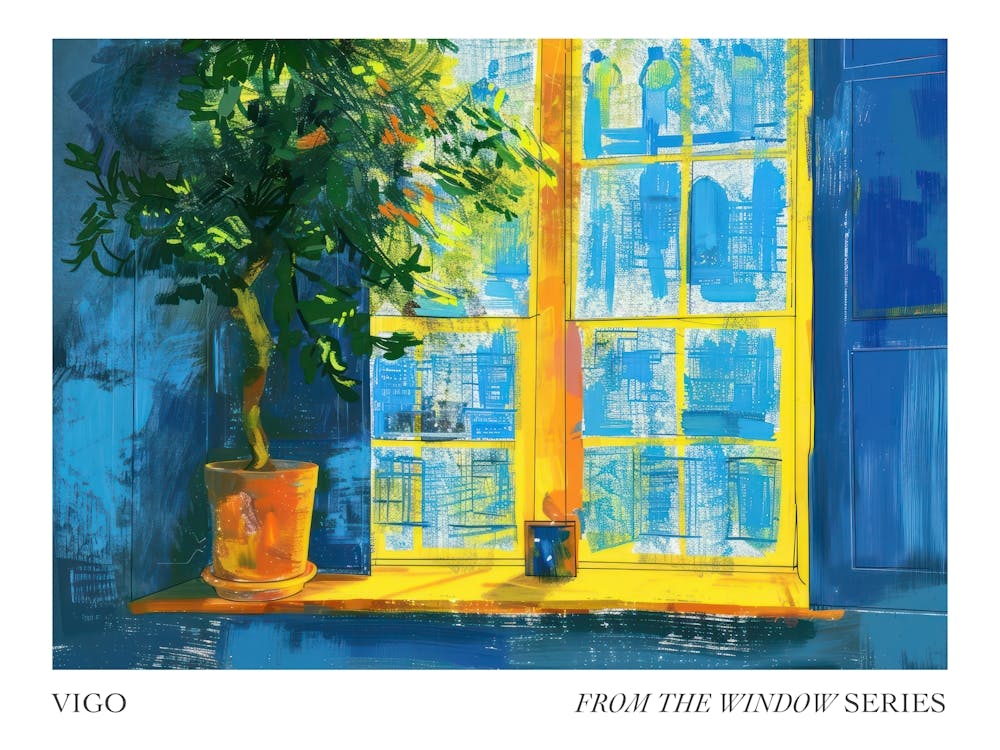 Vigo From The Window Series Poster Painting 1