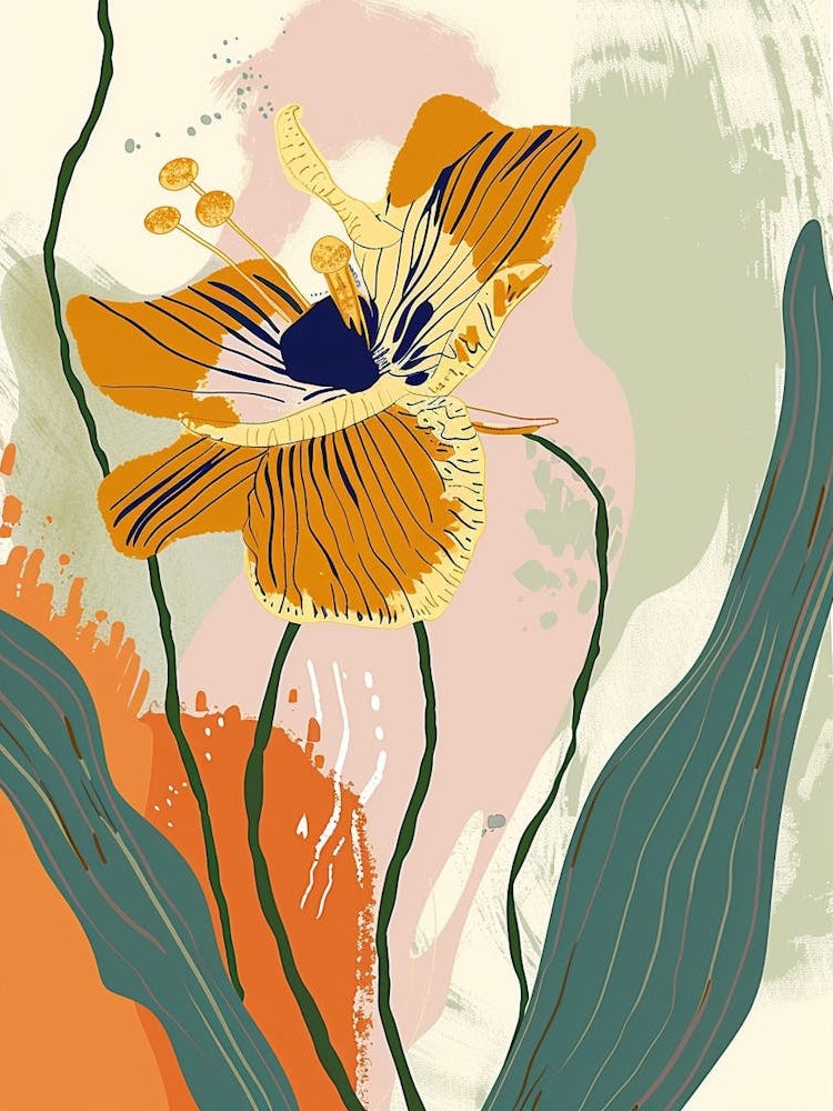 Colourful Flower Illustration Buttercup 4