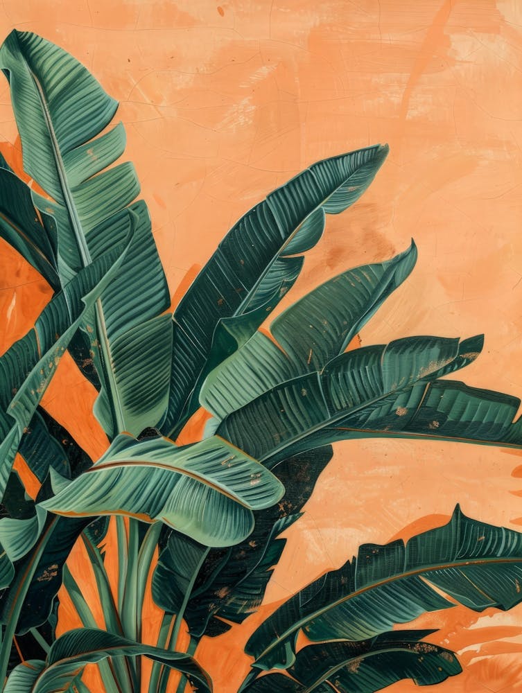 Banana Leaves Canvas Print 1