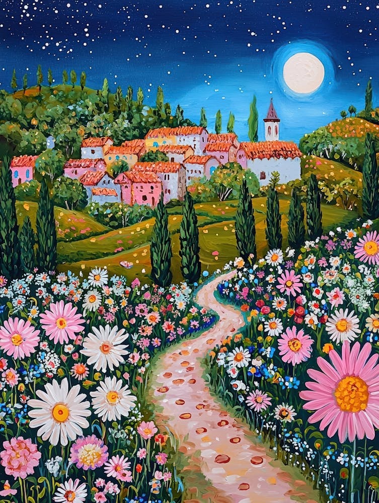 Daisies In The Meadow