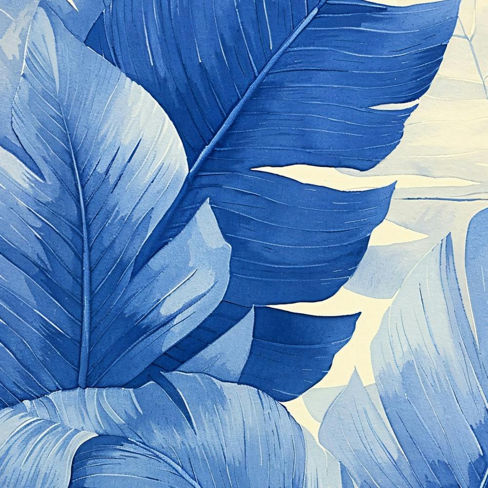 Blue Palm Leaves