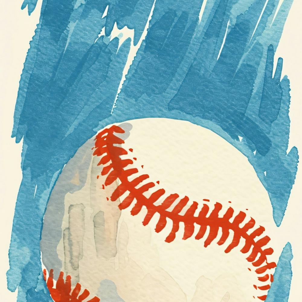 Baseball In The Rain