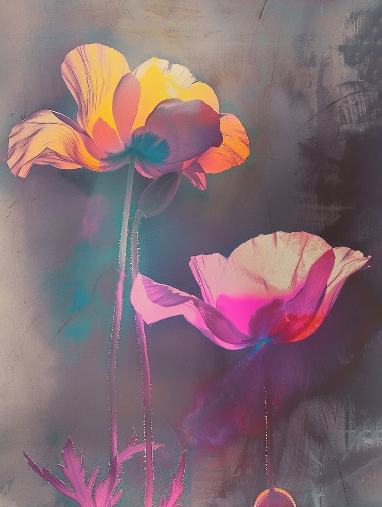 Iridescent Flower Poppy 1