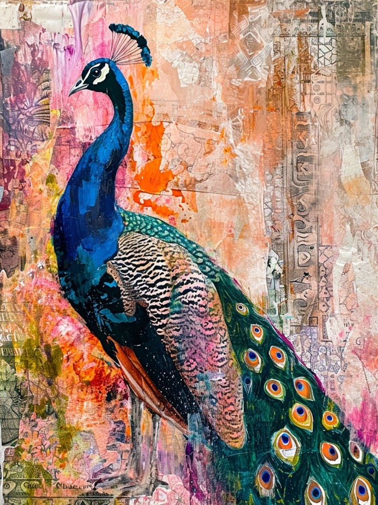 Kitsch Peacock Collage 6