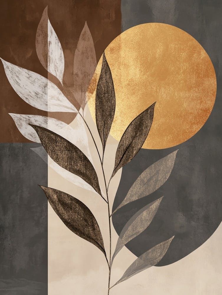 Abstract Leaf Canvas Print 4