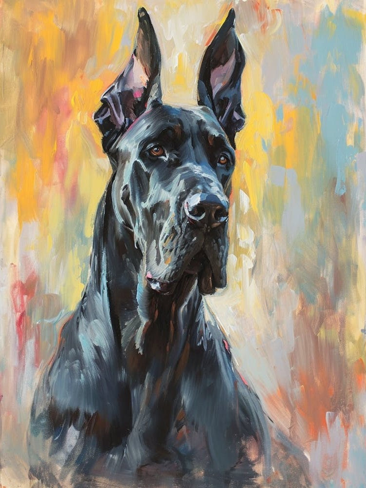 Great Dane Acrylic Painting 8