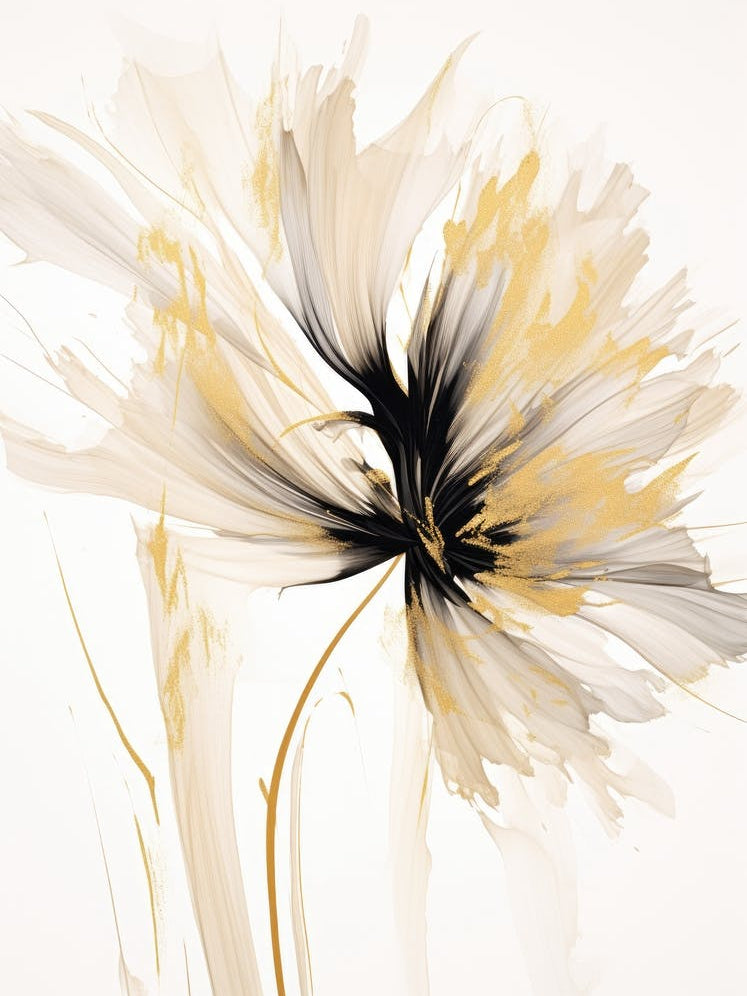 White And Gold Poppy