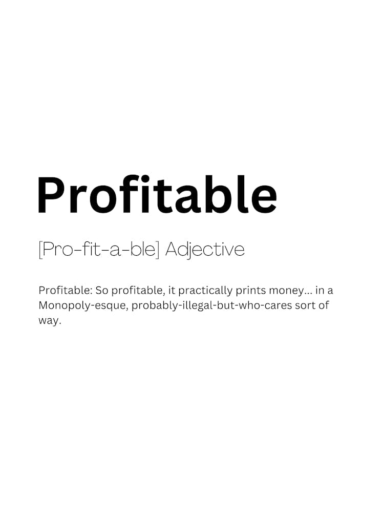 Profitable Definition Meaning