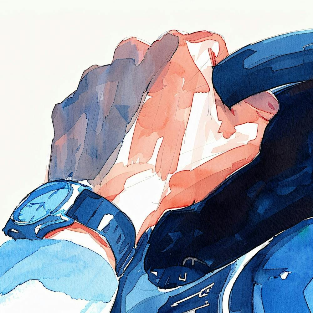 Watercolor Of A Hand