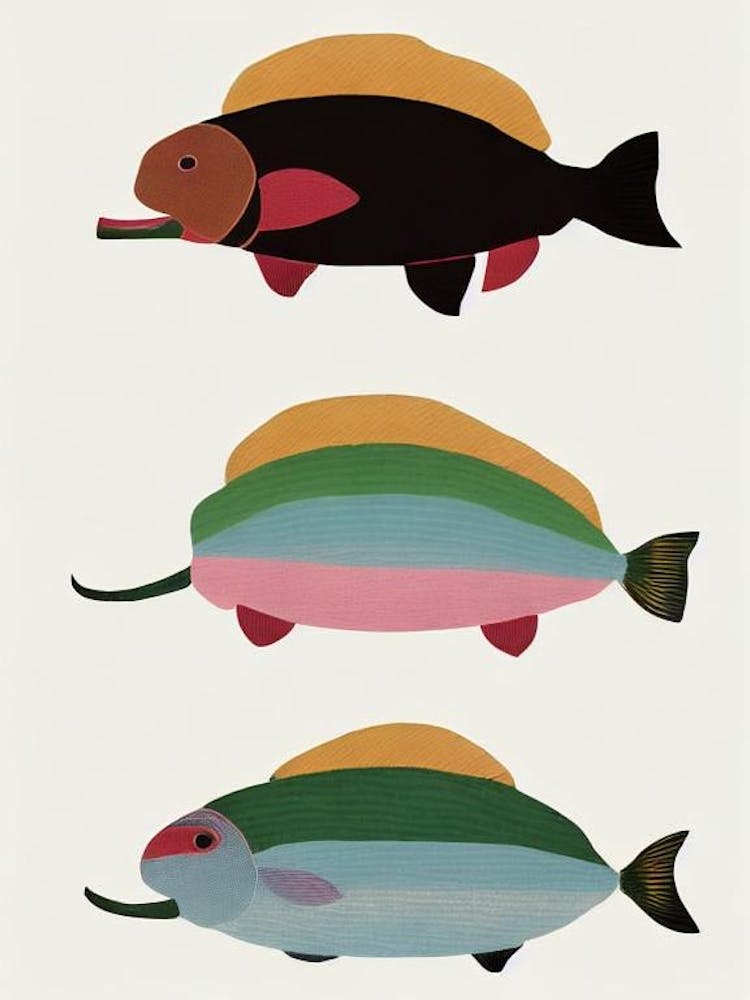 Dugong (Sea Cow) Vintage Poster