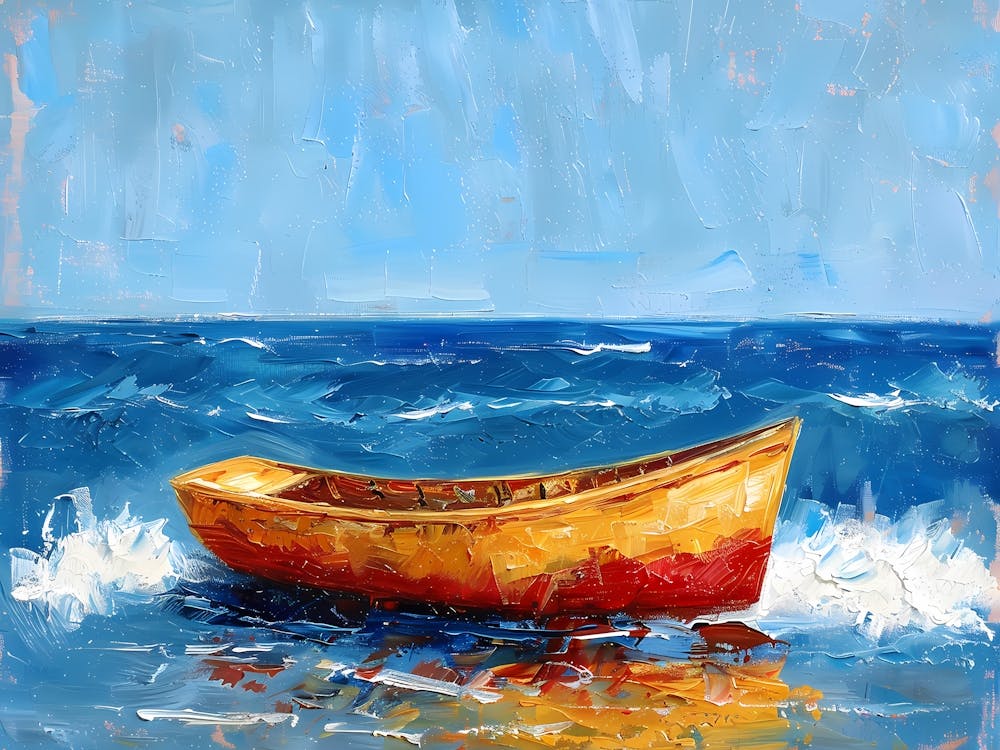 Drifting Dreams A Boat on Tranquil Waters 1