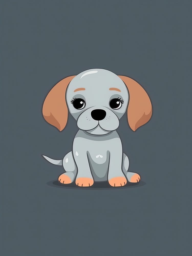 Puppy Minimalistic Illustration 4