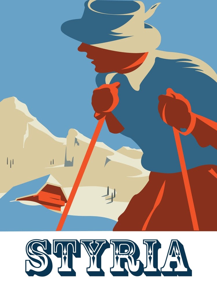 Skier at Styria, Austria