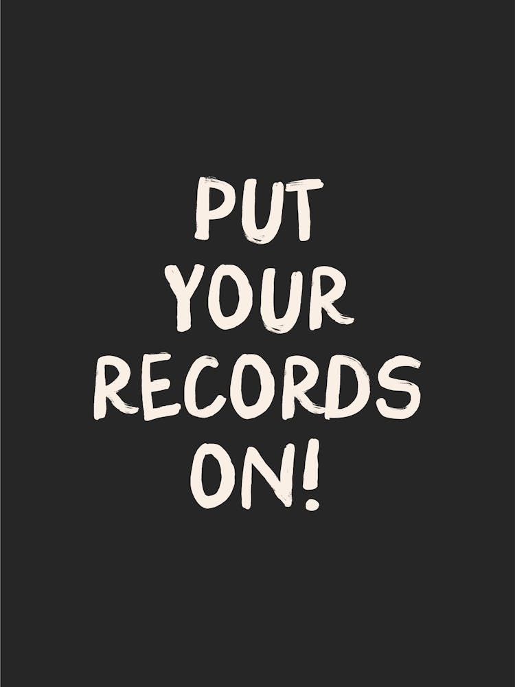 Put Your Records On - Black Music