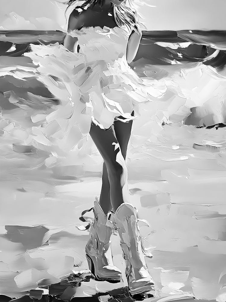 Black And White Painting 126