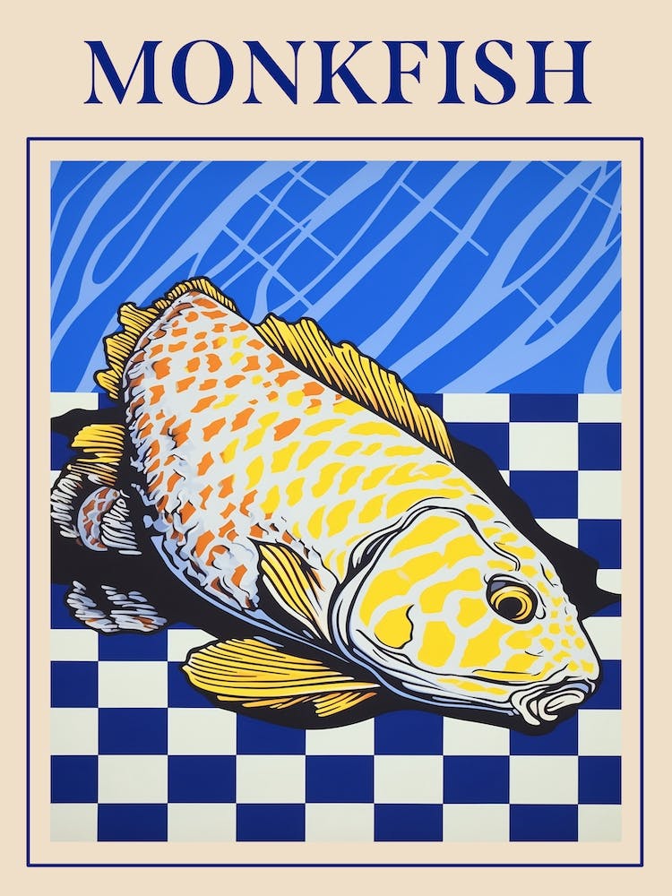 Monkfish Seafood Poster