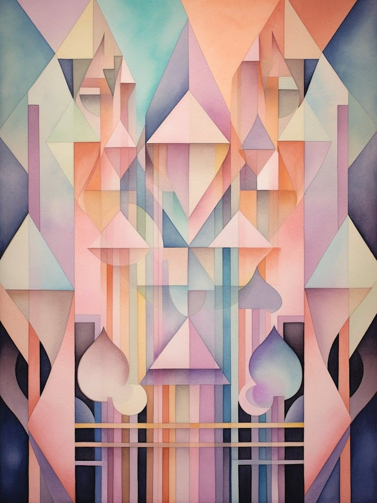 Abstract Geometric Music Illustration 9