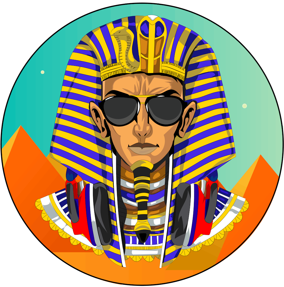Glasses Pharaoh Pyramids Headphones Parody