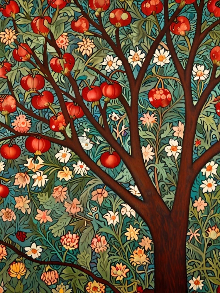 William Morris Pomegranate Tree 4