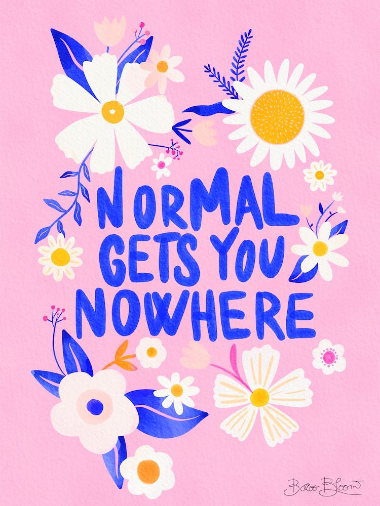 Normal Quote in Barbie Pink