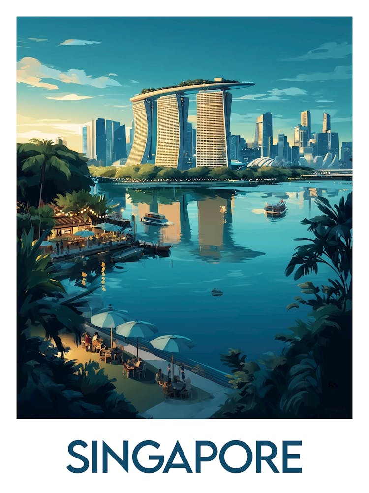 Affiche de voyage Singapore
