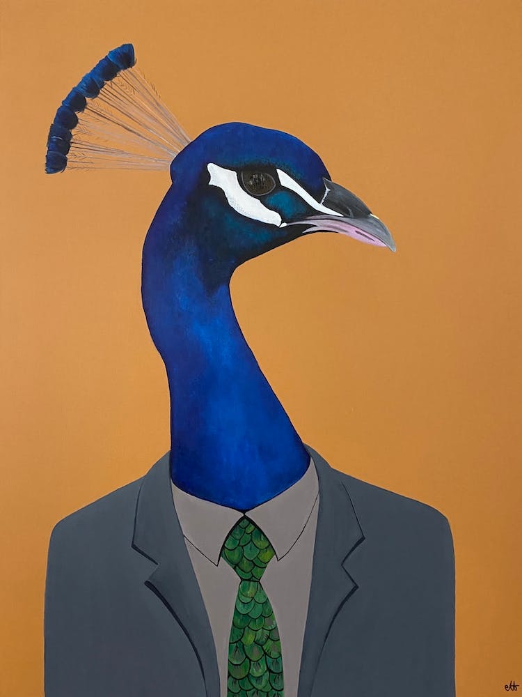 Peacock In Suit