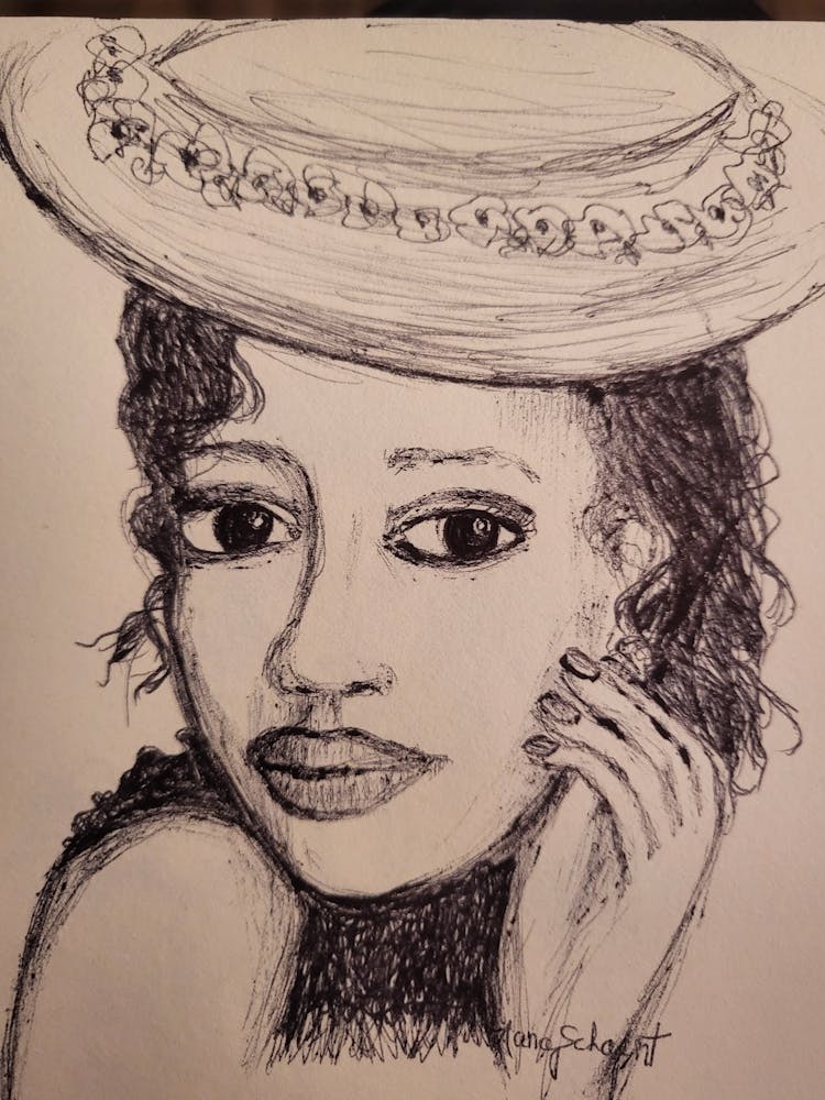 Woman In A Hat 1