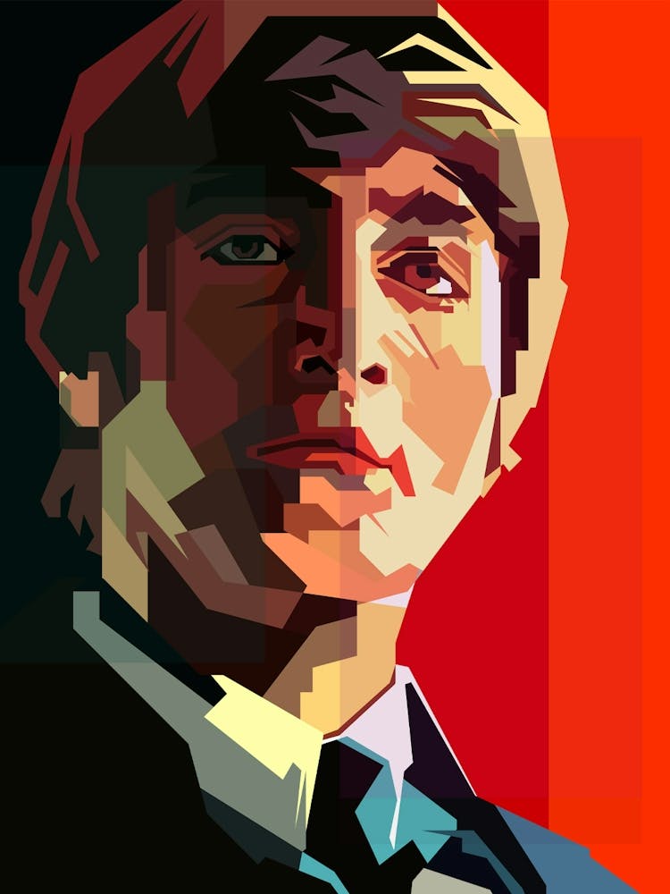 Retro John Lennon The Beatles British Classic Rock Music