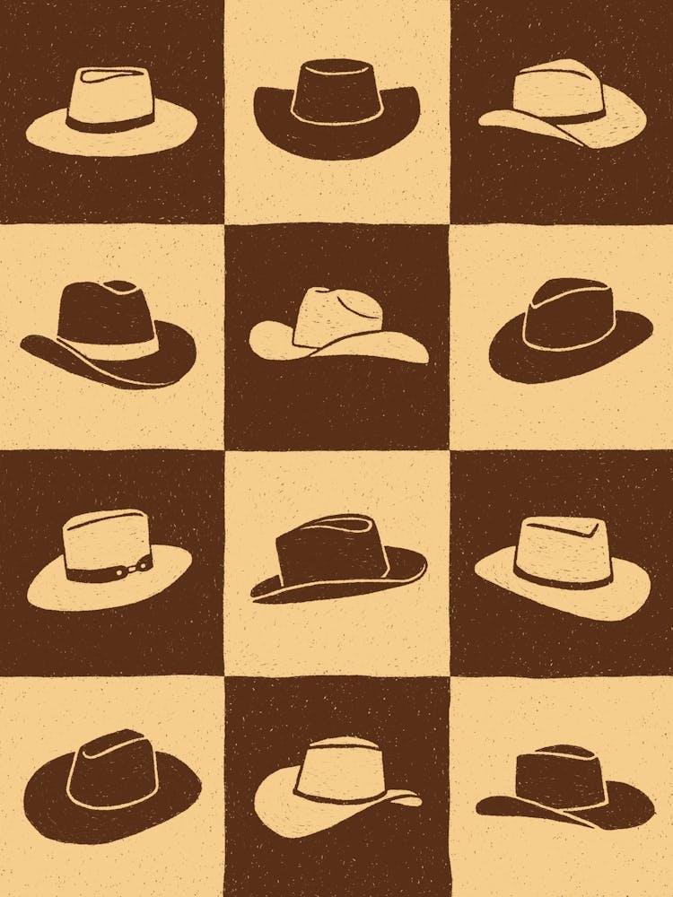 Cowboy Checkerboard 1