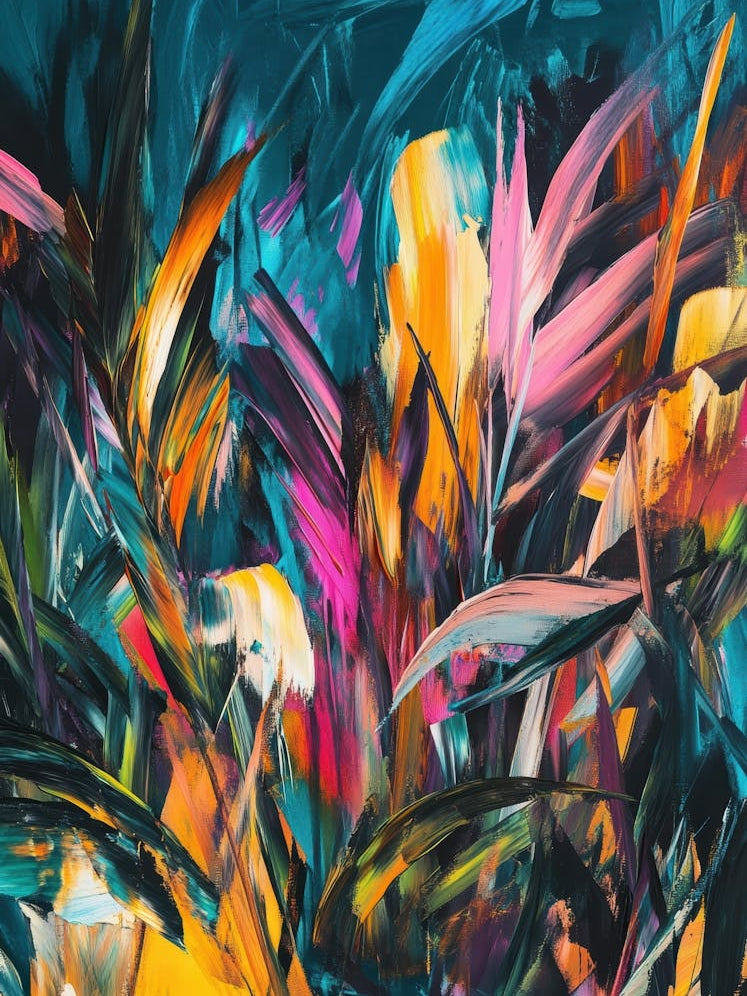 Abstract Of Tropical Plants