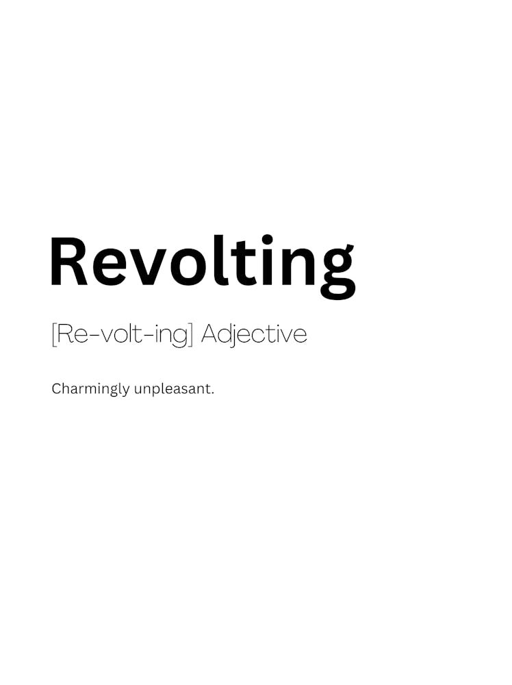 Revolting Definition Meaning