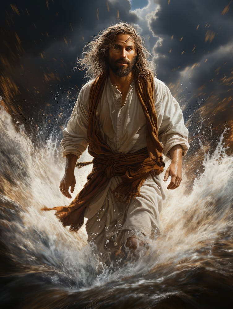 Jesus walking on the water 1