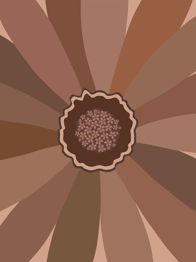 Mocha Mousse Daisy Floral
