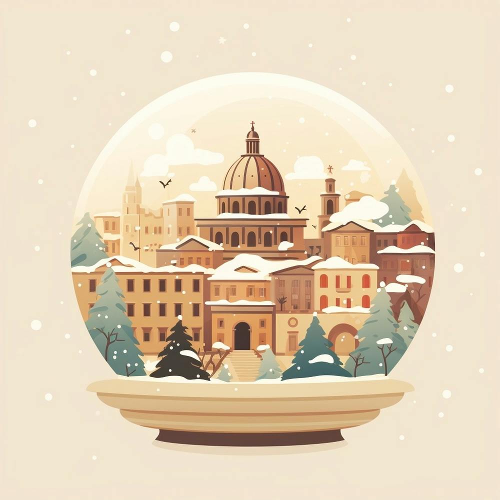 Rome Italy Snowglobe