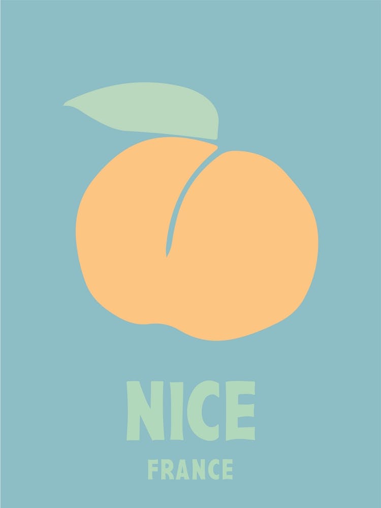 Nice, France, Graphic Style Poster 3