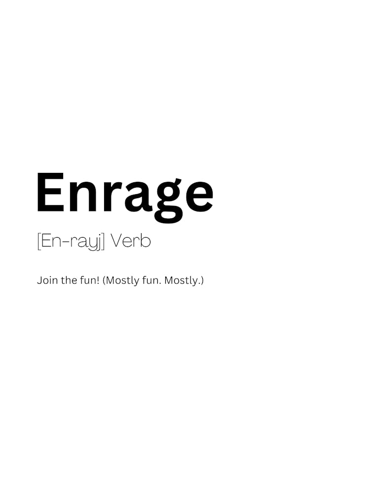 Enrage Definition Bedeutung
